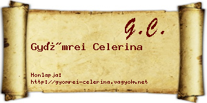 Gyömrei Celerina névjegykártya